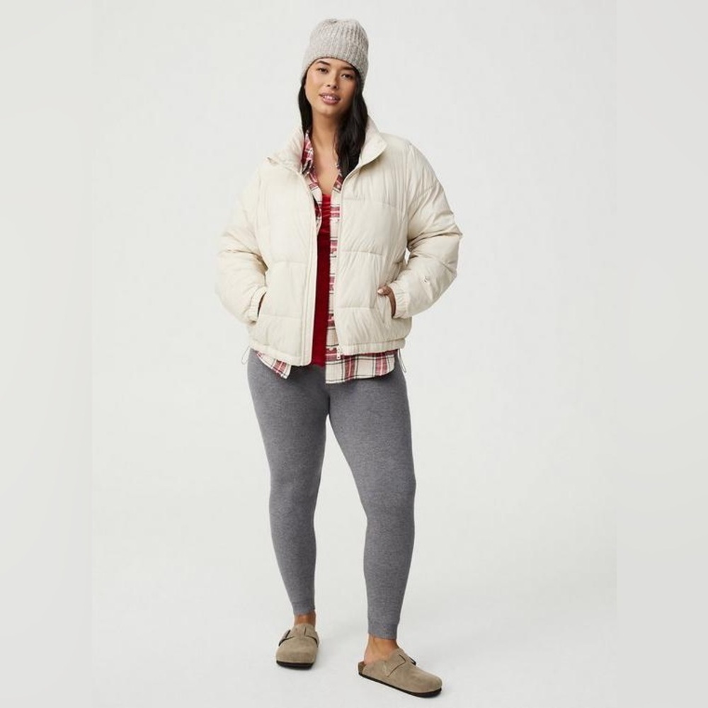 Torrid Cream Puffer Jacket